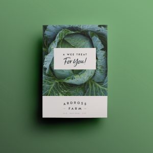 gift voucher with cabbage print