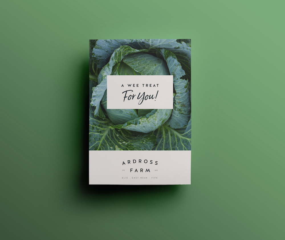 Gift voucher gift voucher with cabbage print