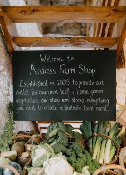 Ardross Farm shop sign