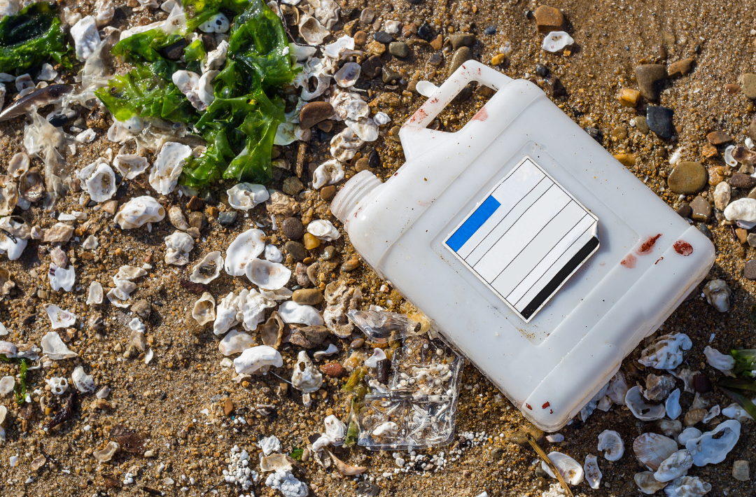 Plastic Pollution on beach