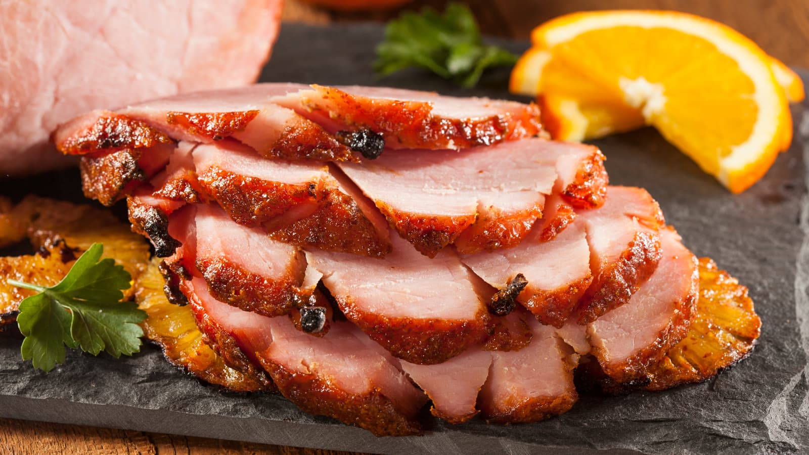 Sloe Gin Braised Ham