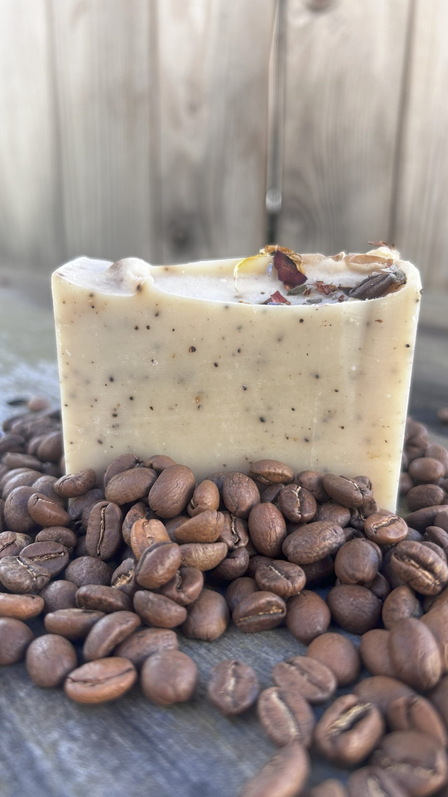 Espresso Bar standing in coffee beans